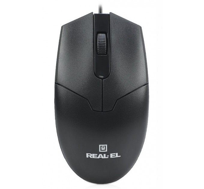 REAL-EL Мышь REAL-EL RM-208 Black (EL123200030)