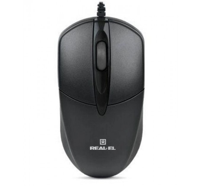 REAL-EL Мышь REAL-EL RM-208 Black (EL123200030)