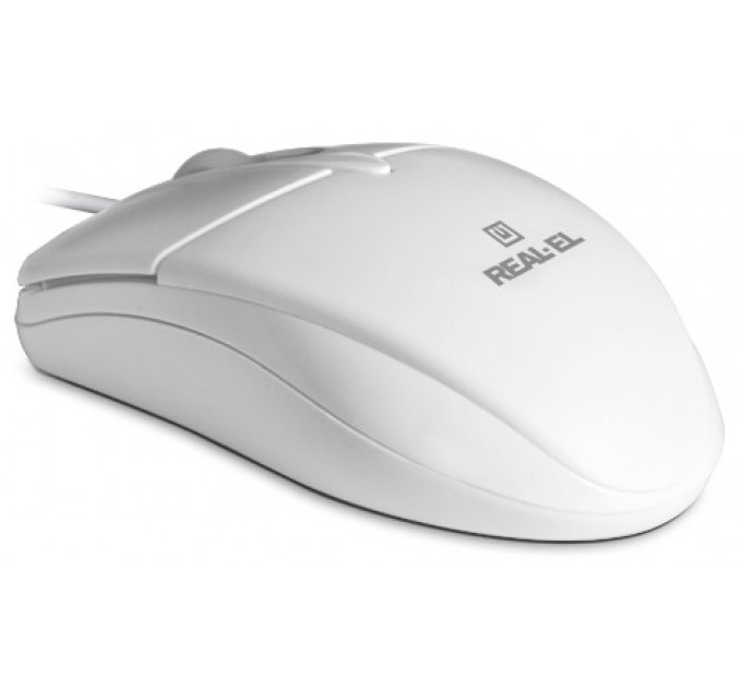 REAL-EL Мышь REAL-EL RM-211 White (EL123200014)