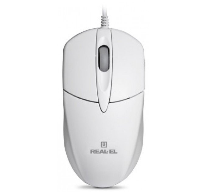 REAL-EL Мышь REAL-EL RM-211 White (EL123200014)