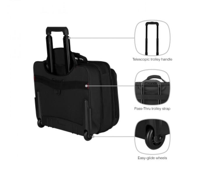 Wenger Сумка для ноутбука Wenger 16" Granada, Wheeled Case, Black (600659)