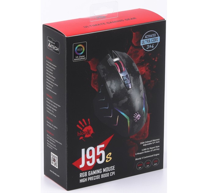 A4Tech Мышь A4Tech Bloody J95s Max Satellite, RGB