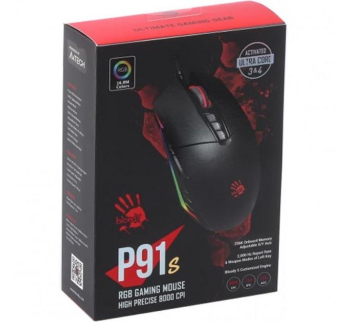 A4Tech Мышь A4Tech Bloody P91s RGB Black