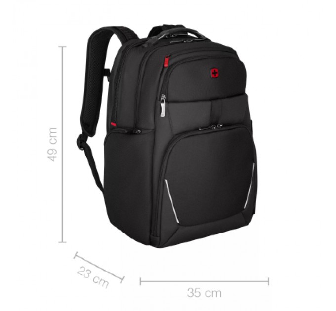 Wenger Рюкзак для ноутбука Wenger 17" New Icons, Meteor, Black (653188)