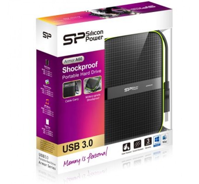 Silicon Power Зовнішній жорсткий диск 2.5" 1TB Silicon Power (SP010TBPHDA60S3K)