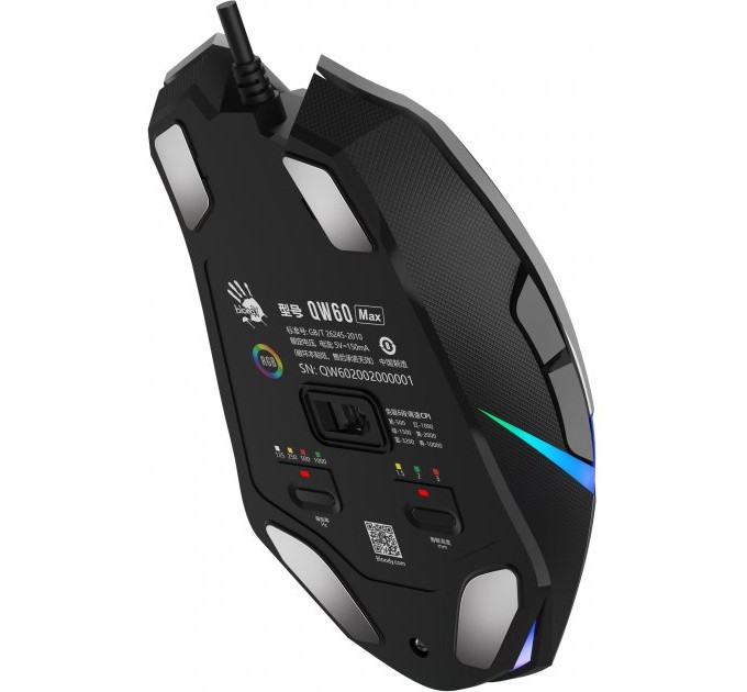 A4Tech Мышь A4Tech Bloody W60 Max Gun Grey