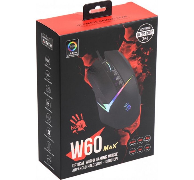 A4Tech Миша A4Tech Bloody W60 Max Stone Black