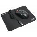 A4Tech Мышь A4Tech X-710BK Black USB + коврик A4Tech X7-200MP
