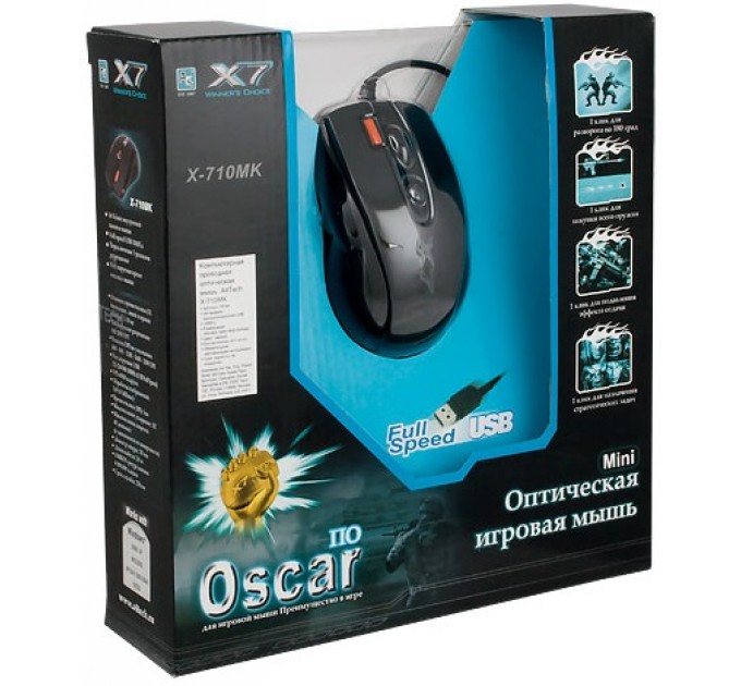 A4Tech Мышь A4Tech X-710MK Black