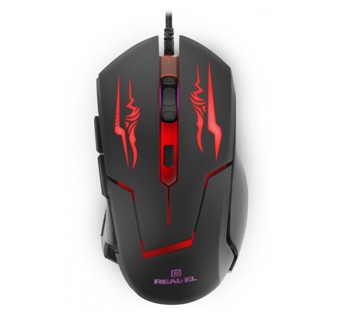 REAL-EL Миша REAL-EL RM-520 Gaming Black  (EL123200020)