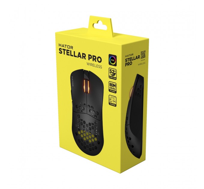 Hator Миша Hator Stellar Pro Wireless Black (HTM550)