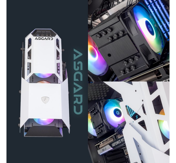 ASGARD Персональный компьютер ASGARD (A76X.32.S10.47.3287); AMD Ryzen 5 7600X (4.7 - 5.3 ГГц) / ОЗУ 32 ГБ / SSD 1 ТБ / NVIDIA GeForce RTX 4070 12 ГБ / без ОП / LAN / Wi-Fi / Bluetooth / Ubuntu / белый