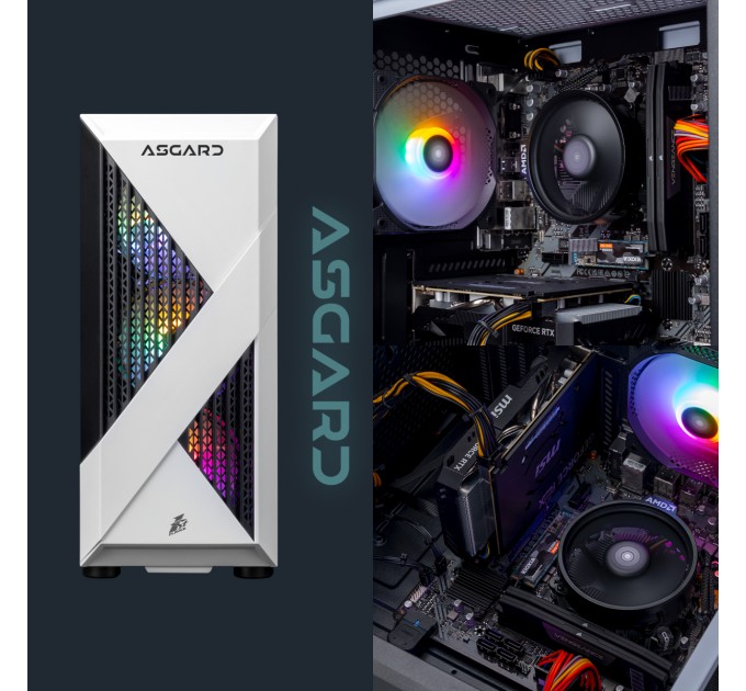 ASGARD Персональный компьютер ASGARD (A36.16.S10.35.5199); AMD Ryzen 5 3600 (3.6 - 4.2 ГГц) / ОЗУ 16 ГБ / SSD 1 ТБ / NVIDIA GeForce GTX 3050 8 ГБ / без ОП / LAN / Ubuntu / белый