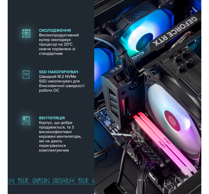 ASGARD Персональный компьютер ASGARD (I124F.16.S10.46.5176); Intel Core i5 12400F (2.5 - 4.4 ГГц) / ОЗУ 16 ГБ / SSD 1 ТБ / NVIDIA GeForce RTX 4060 8 ГБ / без ОП / LAN / Ubuntu / черный