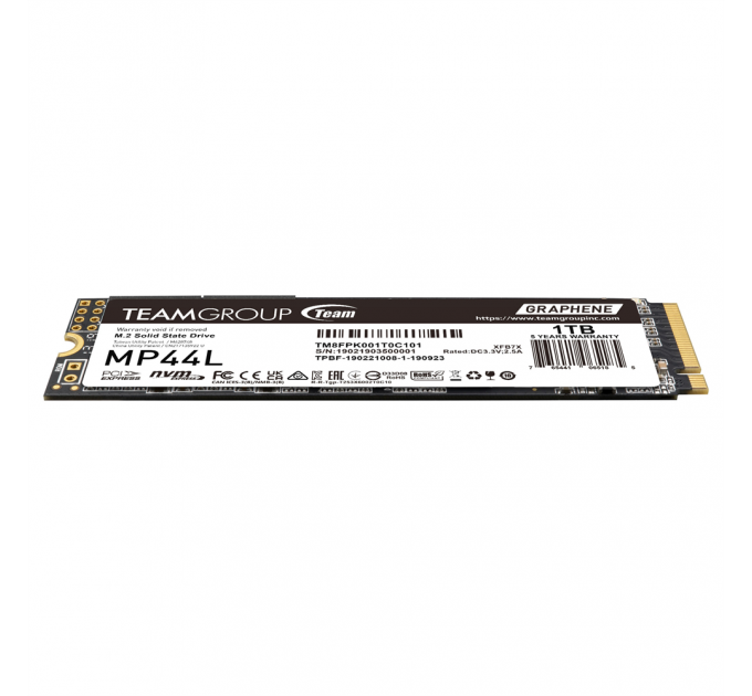 Team Накопичувач SSD 1TB Team MP44L M.2 2280 PCIe 4.0 x4 3D SLC (TM8FPK001T0C101)