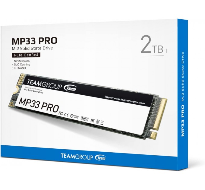 Team Накопичувач SSD 2TB Team MP33 Pro M.2 2280 PCIe 3.0 x4 3D TLC (TM8FPD002T0C101)