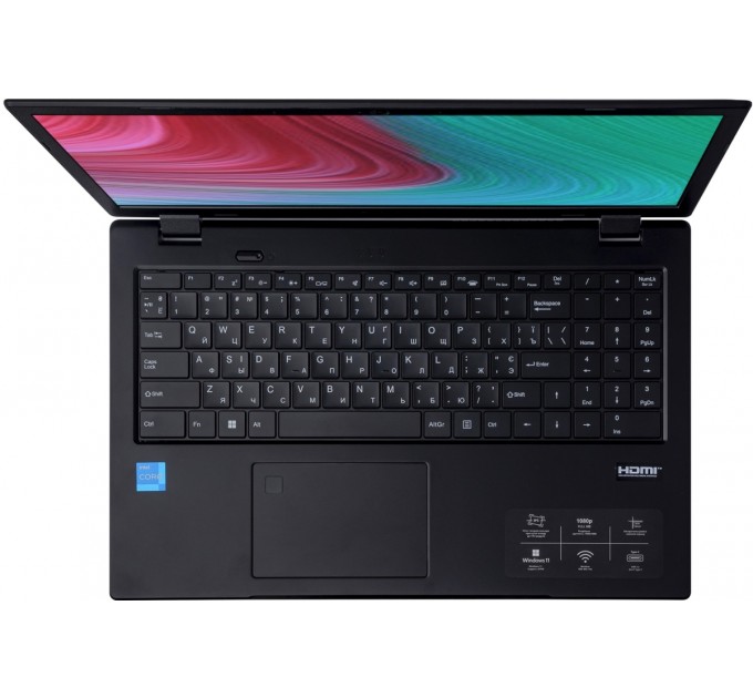 Prologix Ноутбук Prologix M15-722 (PLN15.I312.8.S2.N.101); 15.6" FullHD (1920x1080) IPS LED матовый / Intel Core i3-1215U (3.3 - 4.4 ГГц) / RAM 8 ГБ / SSD 256 ГБ / Intel UHD Graphics / без ОП / LAN / Wi-Fi / BT / No OS / 1.8 кг / черный / подсветка к