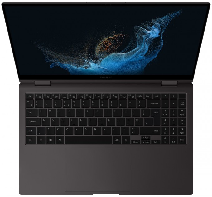 Samsung Ноутбук Samsung Galaxy Book2 Pro 360 950QED-KA2IT (8806094292312); 15.6" FullHD (1920x1080) AMOLED глянцевый сенсорный / Intel Core i5-1240P (1.7 - 4.4 ГГц) / RAM 8 ГБ / SSD 512 ГБ / Intel Iris Xe Graphics / без ОП / Wi-Fi / BT / веб-камера /