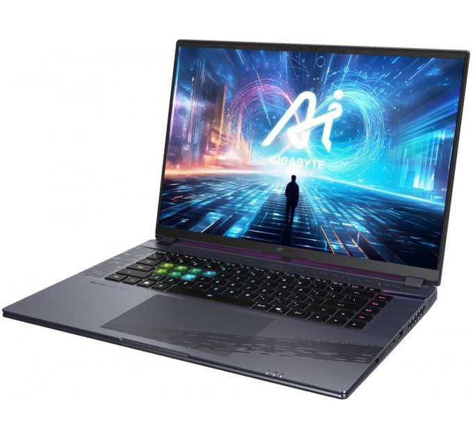 GIGABYTE Ноутбук Gigabyte Aorus 16X (2024) (AORUS 16X ASG-63UAC64SH); 16" WQXGA (2560x1600) IPS LED матовый 165 Гц / Intel Core i9-14900HX (2.2 - 5.4 ГГц) / RAM 32 ГБ (Max 64 ГБ) / SSD 1 ТБ / nVidia GeForce RTX4070, 8 ГБ / без ОП / LAN / Wi-Fi / BT /