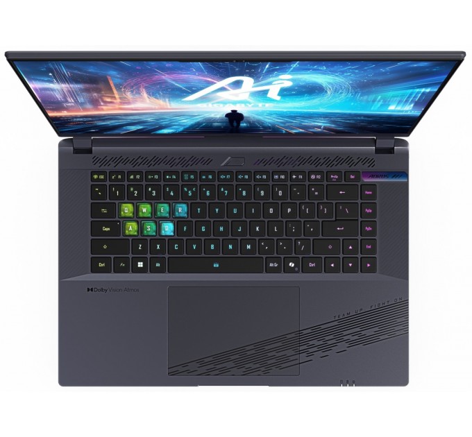 GIGABYTE Ноутбук Gigabyte Aorus 16X (2024) (AORUS 16X ASG-63UAC64SH); 16" WQXGA (2560x1600) IPS LED матовый 165 Гц / Intel Core i9-14900HX (2.2 - 5.4 ГГц) / RAM 32 ГБ (Max 64 ГБ) / SSD 1 ТБ / nVidia GeForce RTX4070, 8 ГБ / без ОП / LAN / Wi-Fi / BT /