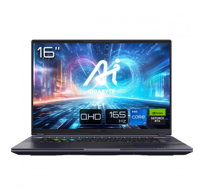 GIGABYTE Ноутбук Gigabyte Aorus 16X 9KG 2024 (AORUS 16X 9KG-43UAC54SH) Midnight Gray