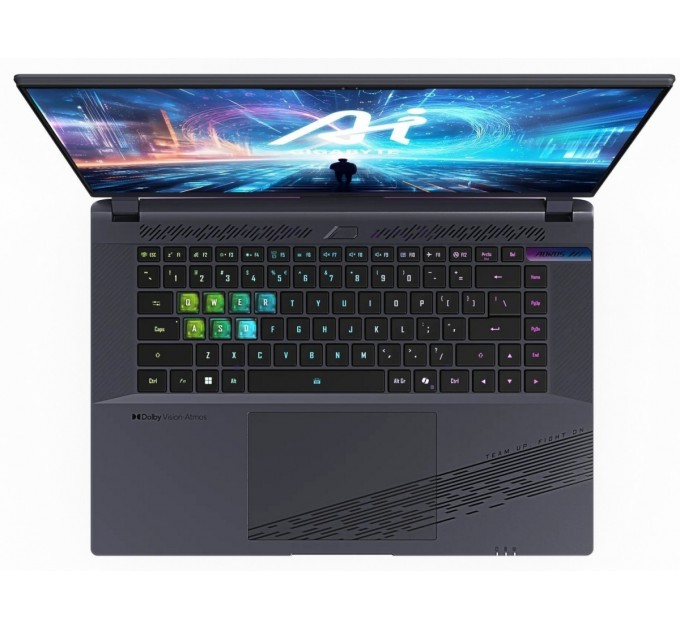 GIGABYTE Ноутбук Gigabyte Aorus 16X 9SG 2024 (AORUS 16X 9SG-43KZC54SD) Midnight Gray