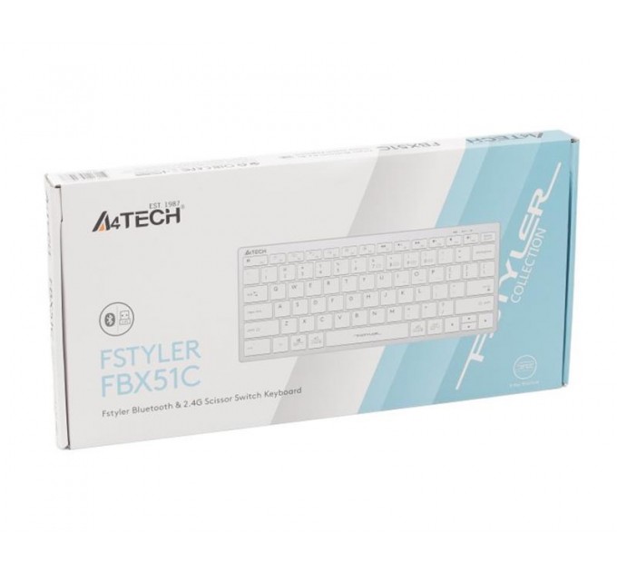 A4Tech Клавиатура A4Tech Fstyler FBX51C White