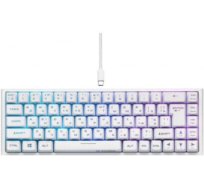 2E Клавиатура беспроводная 2E Gaming KG360UWT RGB White (2E-KG360UWT)