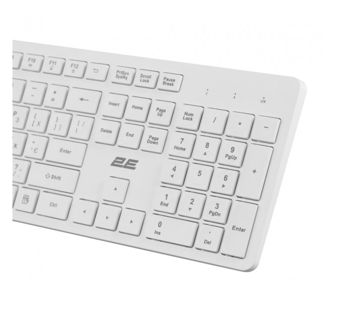 2E Клавиатура беспроводная 2E KS260 WL EN/UKR White (2E-KS260WWH_UA)