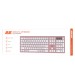 2E Клавиатура беспроводная 2E KS270 WL/BT EN/UKR Pink/White (2E-KS270WBPN_UA)