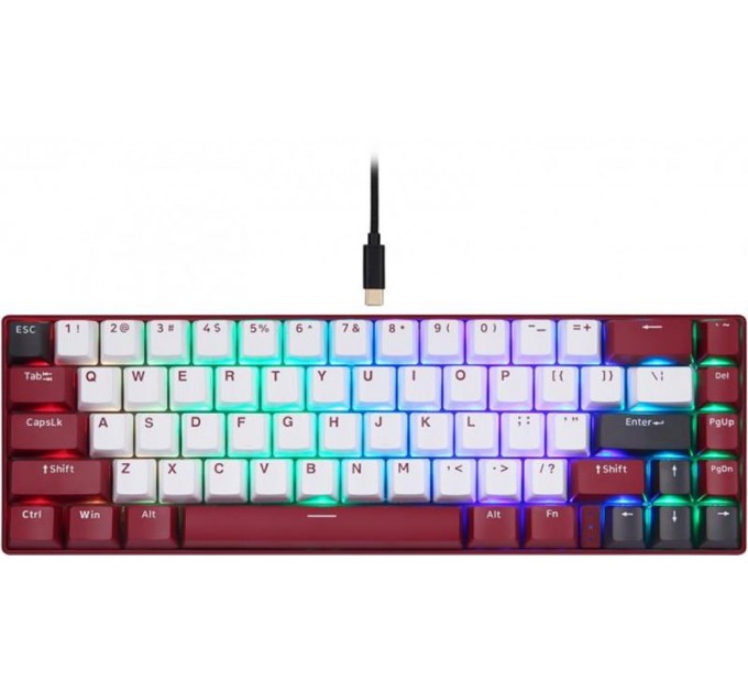 Motospeed Клавиатура беспроводная Motospeed BK67 Longhua Blue Red (mtbk67rmb)