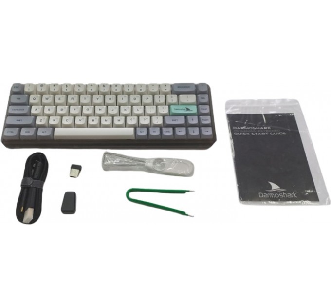 Motospeed Клавиатура беспроводная Motospeed Darmoshark K5 Gateron Silver Pro Light Gray (dmk5lgspro)