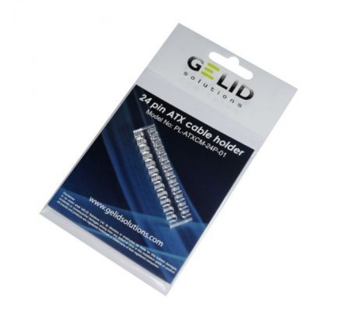 Gelid Solutions Кабельний організатор Gelid Solutions ATX Cabel holder, 24 канала прозрачный (PL-ATXCM-24P-01)