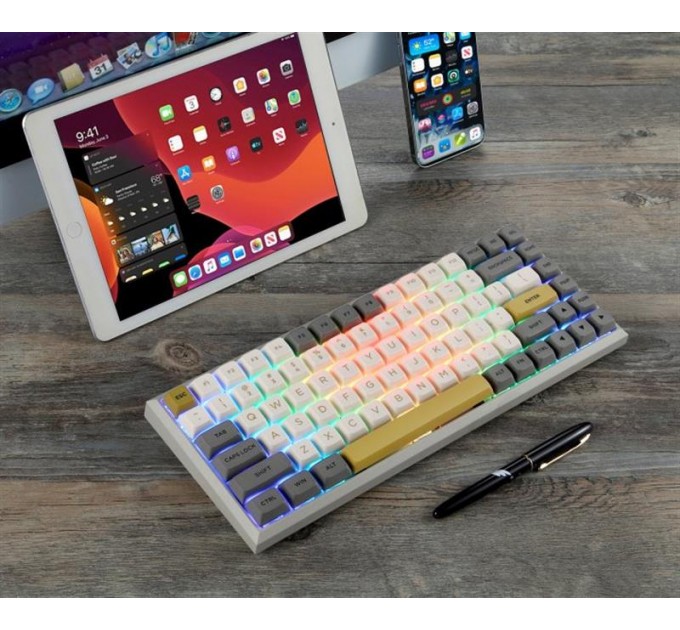 Motospeed Клавиатура беспроводная Motospeed SK84 Outemu Red Grey (mtsk84mr)