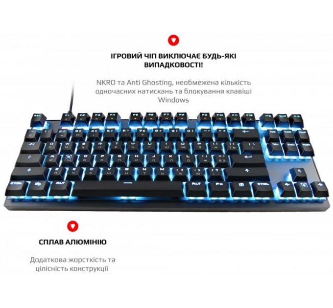 Motospeed Клавиатура беспроводная Motospeed GK82 Outemu Blue Black (mtgk82bmb)