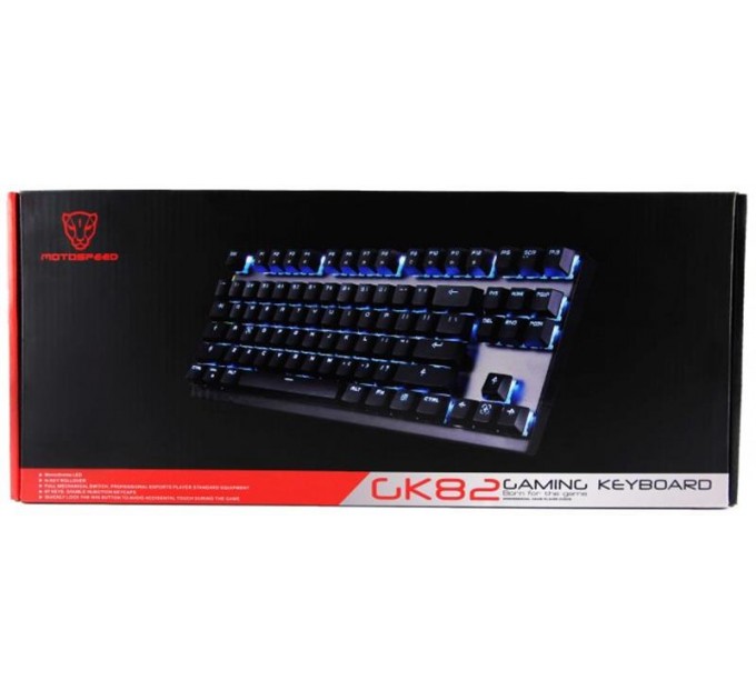Motospeed Клавиатура беспроводная Motospeed GK82 Outemu Blue Black (mtgk82bmb)