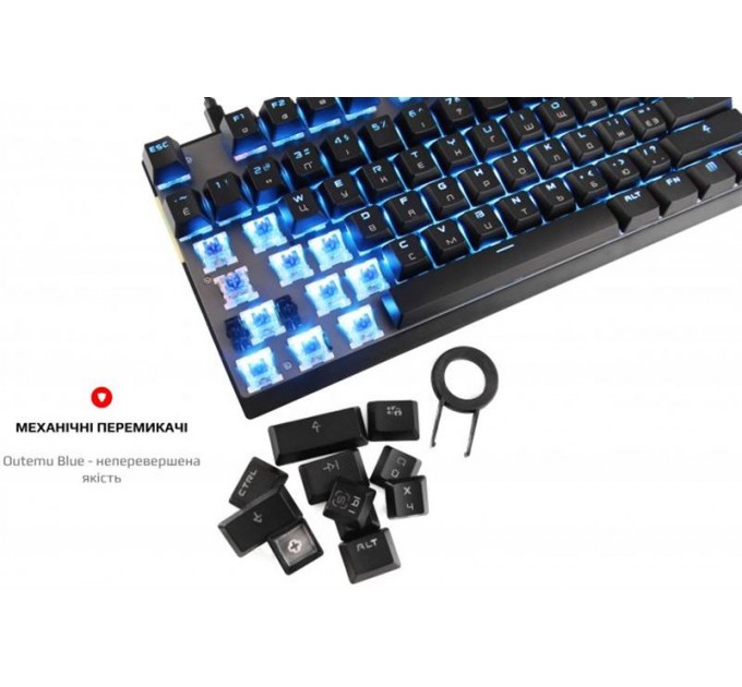 Motospeed Клавиатура беспроводная Motospeed GK82 Outemu Blue Black (mtgk82bmb)