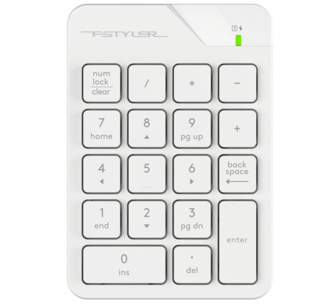 A4Tech Клавиатура цифровая A4Tech Fstyler FGK21C White
