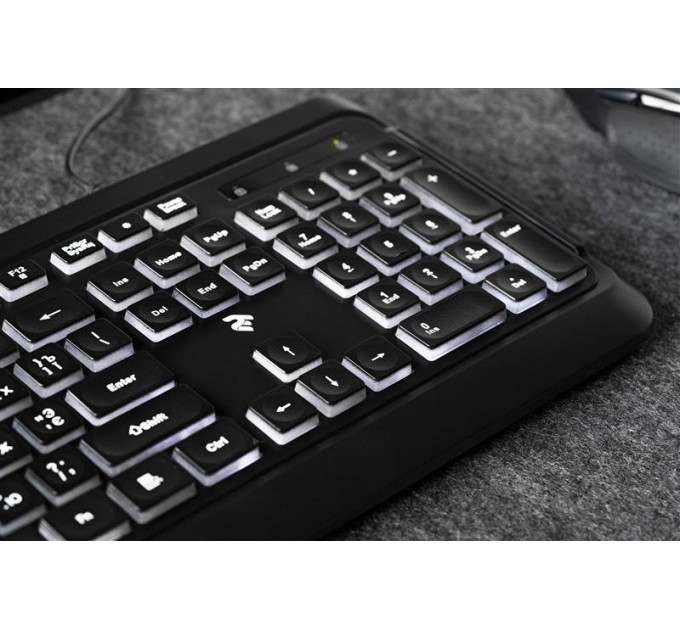 2E Клавиатура 2E KS120 White Backlight EN/UK Black (2E-KS120UB_UA)
