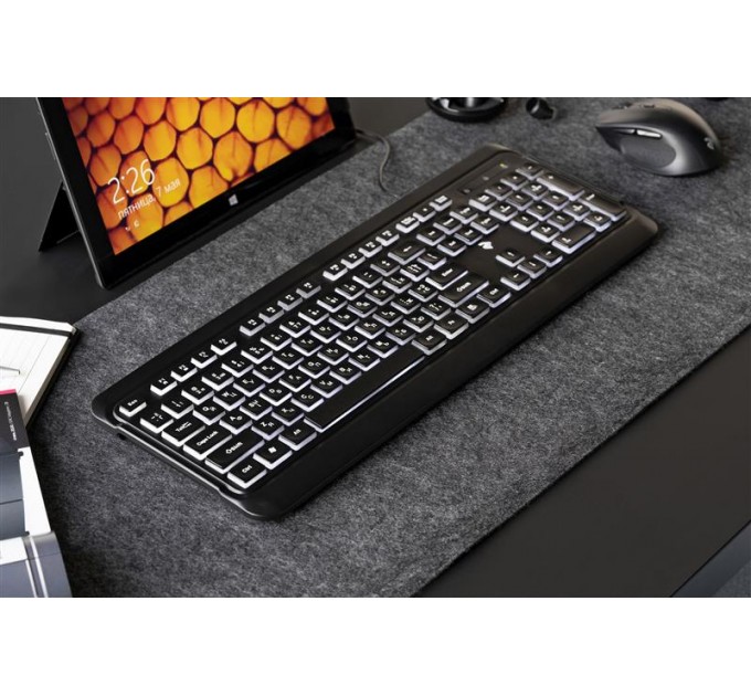 2E Клавиатура 2E KS120 White Backlight EN/UK Black (2E-KS120UB_UA)