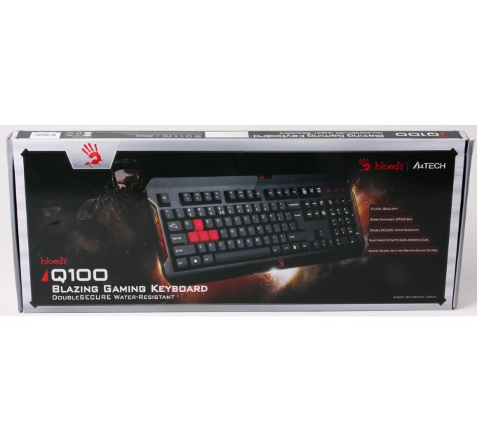 A4Tech Клавиатура A4Tech Bloody Q100 Ukr Black