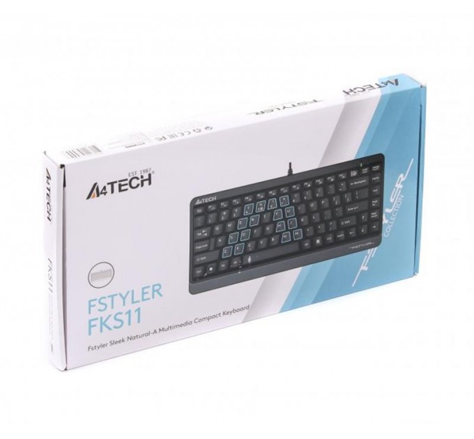 A4Tech Клавиатура A4Tech Fstyler FKS11 Grey