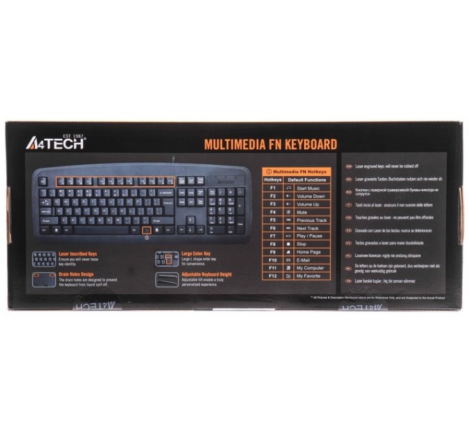 A4Tech Клавиатура A4Tech KB-720 Black