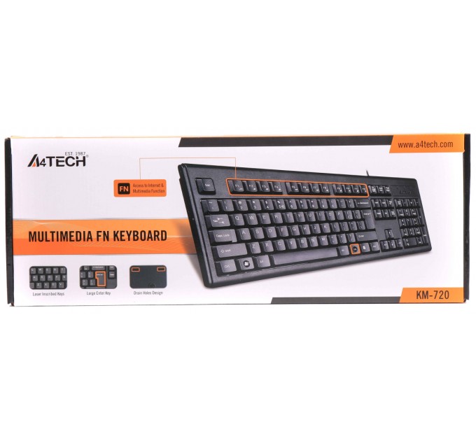 A4Tech Клавиатура A4Tech KM-720 Black