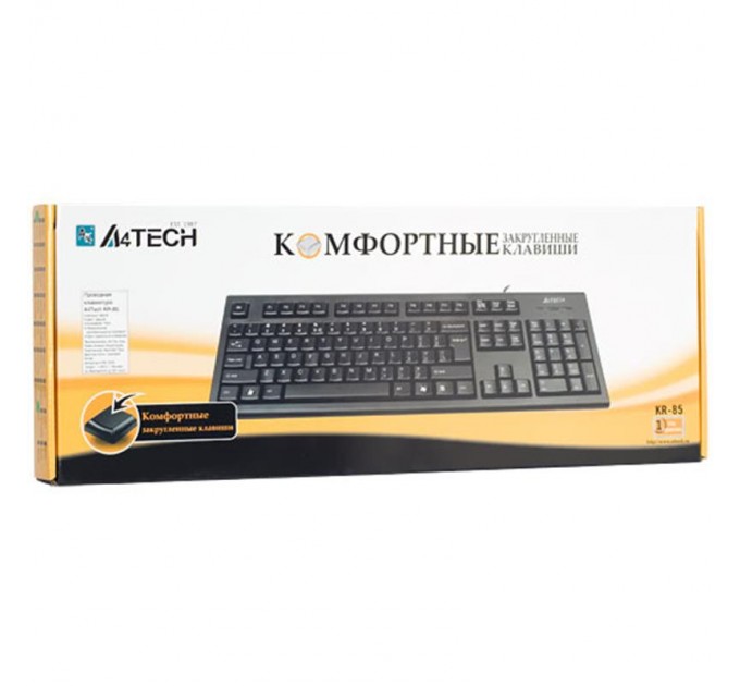 A4Tech Клавиатура A4Tech KR-85 USB Black