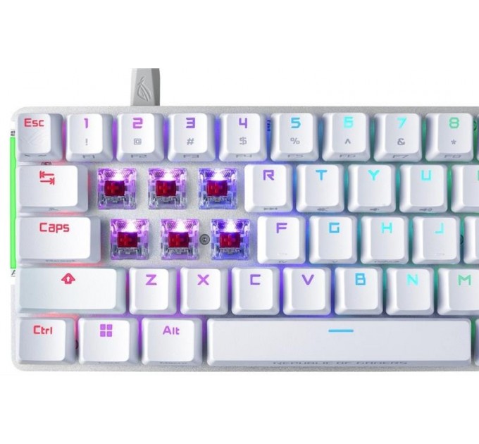 ASUS Клавиатура Asus ROG Falchion Ace LED 68key NX RD White (90MP0346-BKUA11)