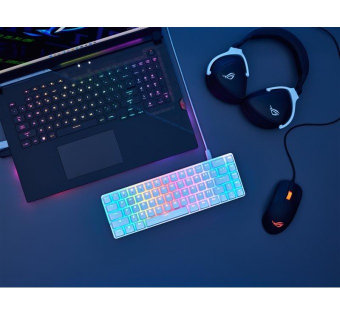 ASUS Клавиатура Asus ROG Falchion Ace LED 68key NX RD White (90MP0346-BKUA11)