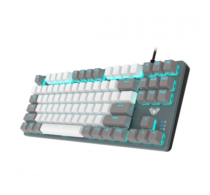 Aula Клавіатура Aula Mechanical F3287 Grey/White keycap KRGD blue (6948391240954)