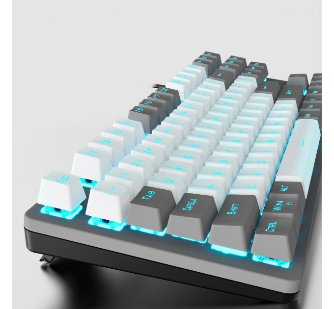Aula Клавіатура Aula Mechanical F3287 Grey/White keycap KRGD blue (6948391240954)