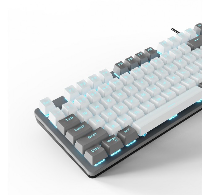 Aula Клавіатура Aula Mechanical F3287 Grey/White keycap KRGD blue (6948391240954)